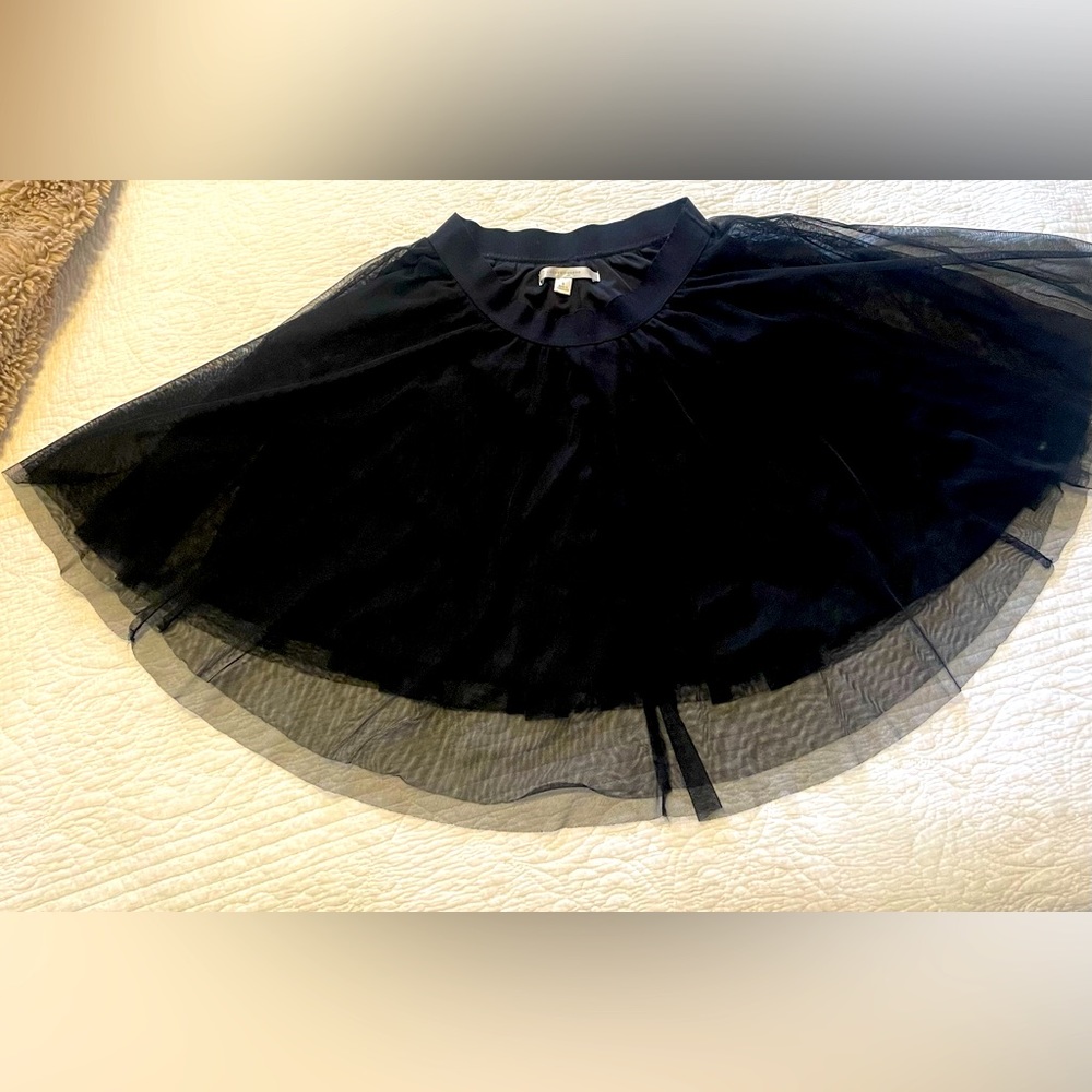 LC Lauren Conrad Black Tulle Skirt